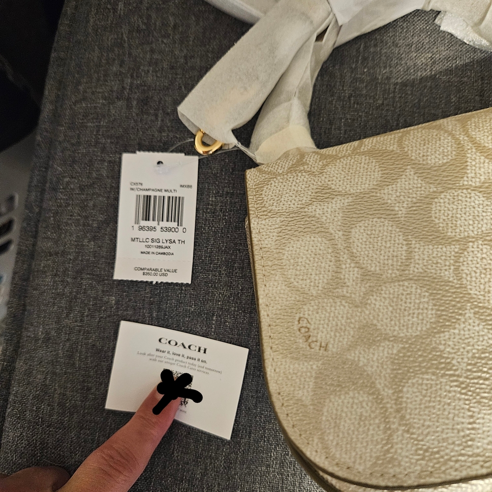 Coach Lysa Top Handle Bag - Champagne - Picture 6 of 10